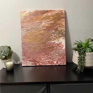 Original Abstract Art 16x20 One Of Kind Handmade Painting On Canvas